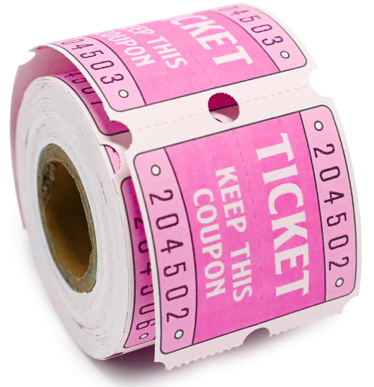 DGBDPACK 250 Raffle Tickets, 50/50 Double Roll Tickets for Raffles, Carnival, Do
