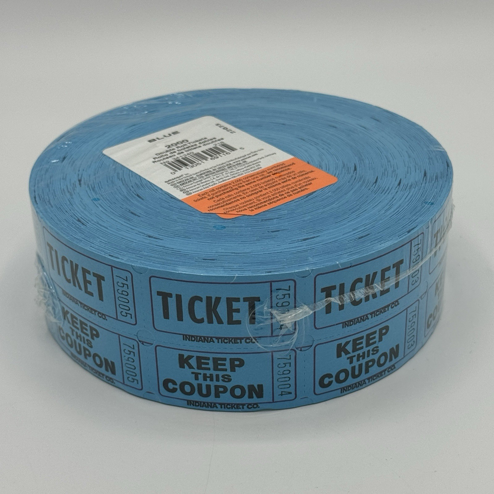 Double Roll Ticket Bundle 3 Rolls Blue Yellow & Green Amscan & The Ticket Gurus