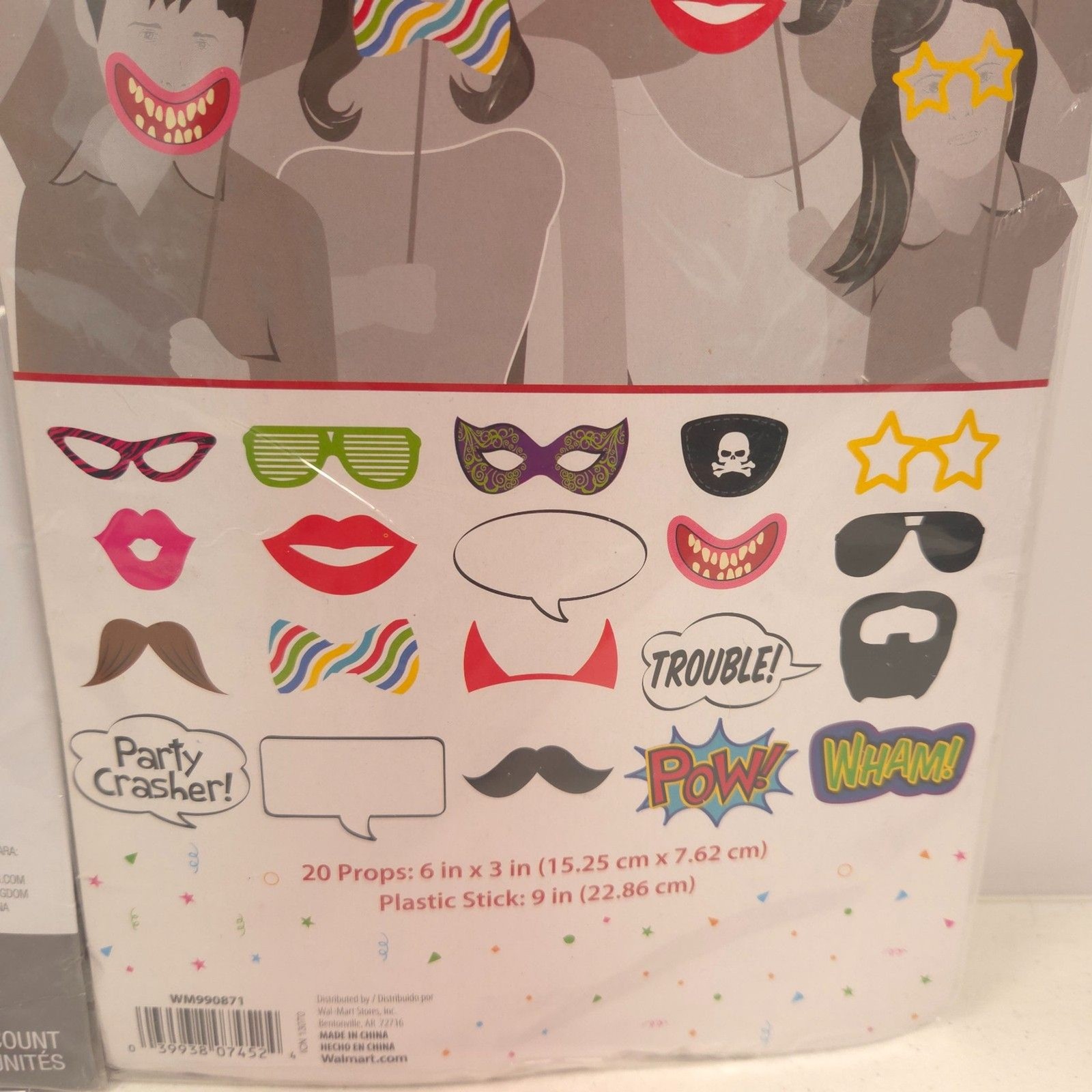 3 Photo Booth Props Sets Party Birthday Wedding Graduation Selfie Accessories