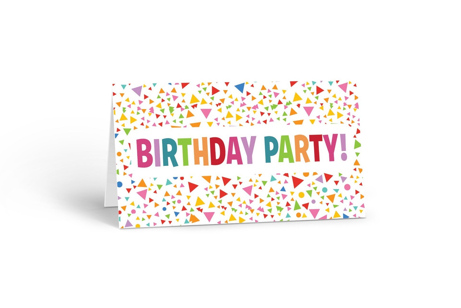 Colorful Confetti Happy Birthday Place Cards – 25 Place Cards – Party – B77548