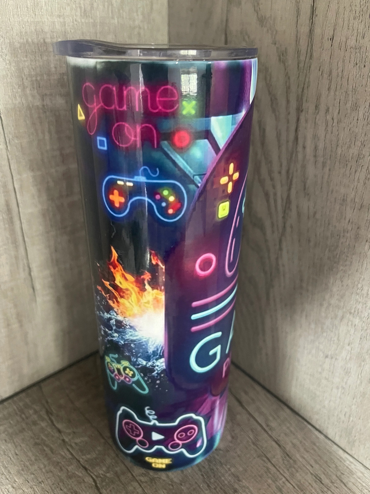 20 oz Graphic Tumbler- Gamer Level Up
