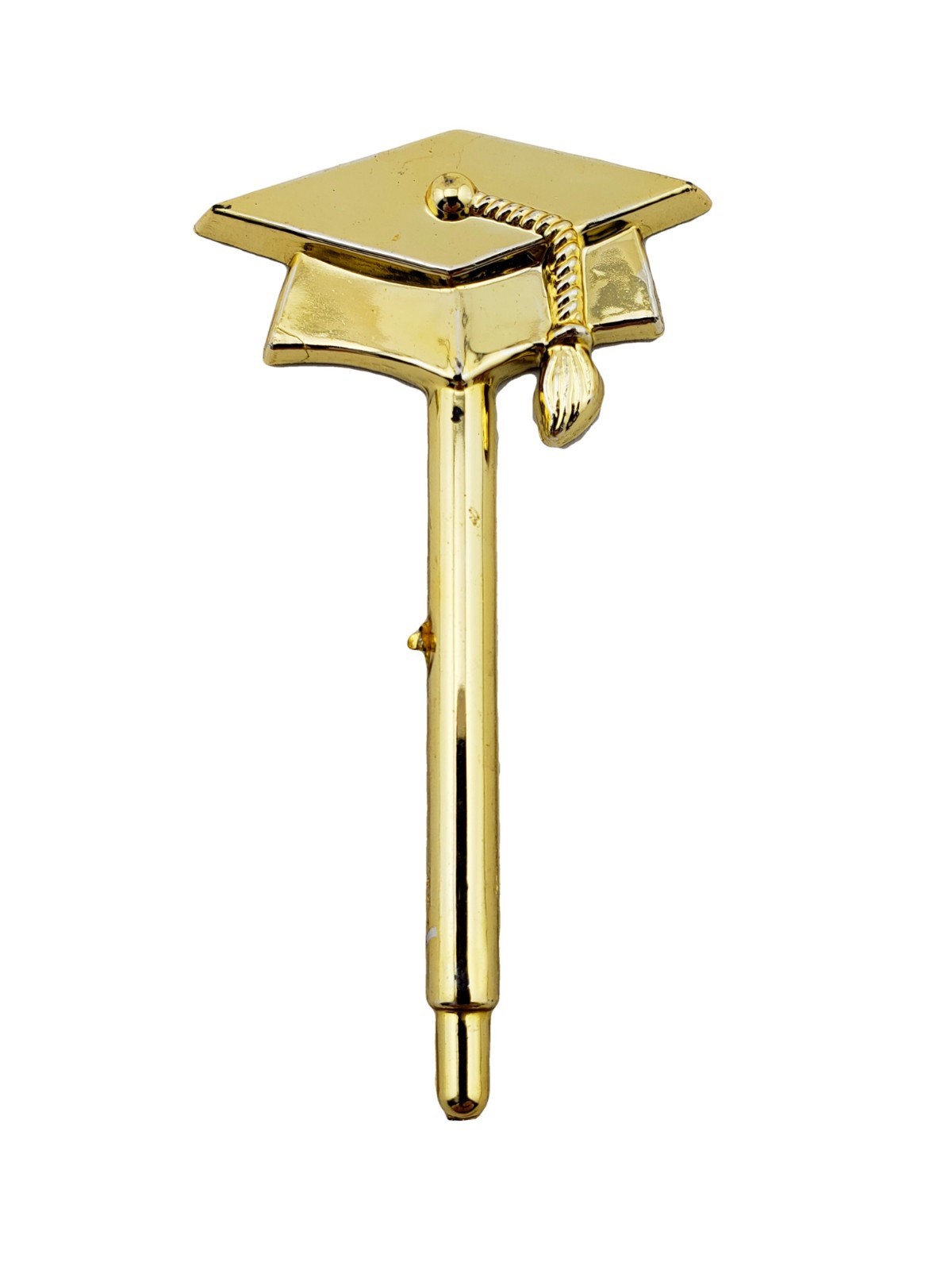 12 Graduation Hat Picks Gold 2.5 inches Long