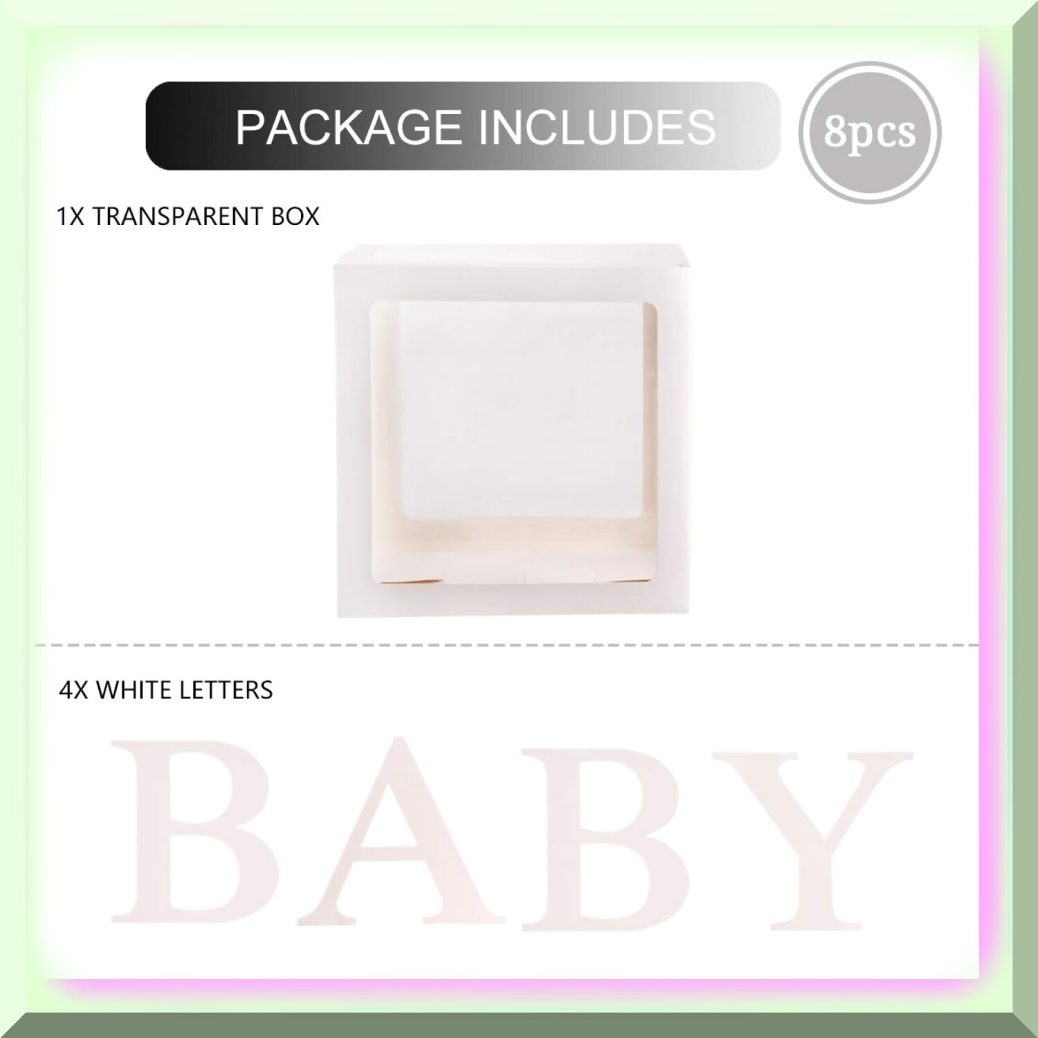 Baby Block Bash 4-Piece Letter Balloon Boxes