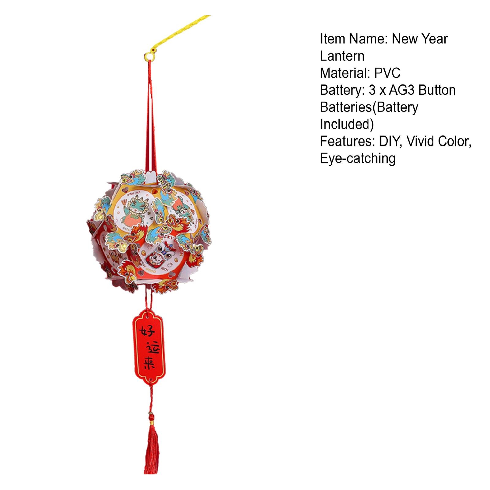 Spring Festival Lantern Chinese New Year Decoration Handmade Traditional Kit