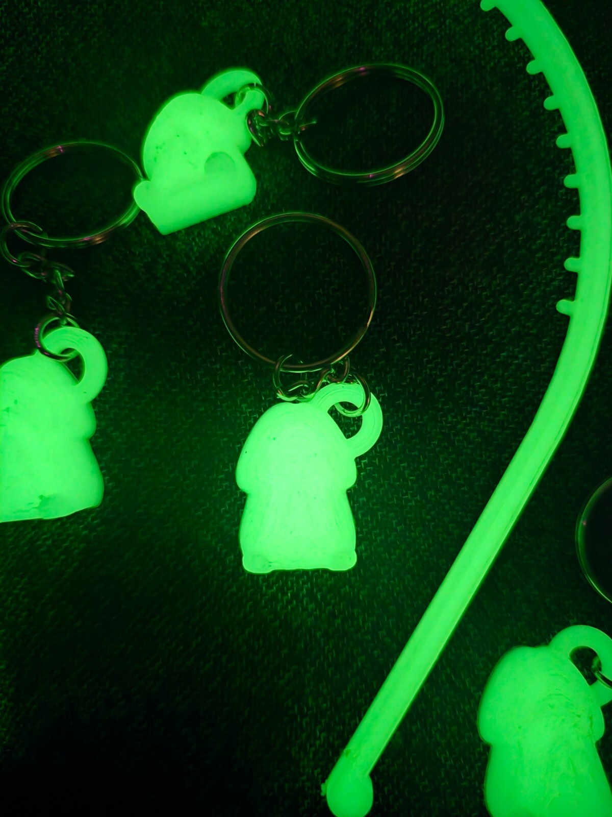 Glow in the Dark Penis Tiara and Keychains Bachelorette Party Favors,