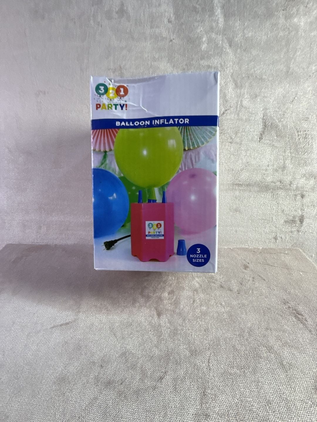 3-2-1 Party! Balloon Inflator, Assorted,