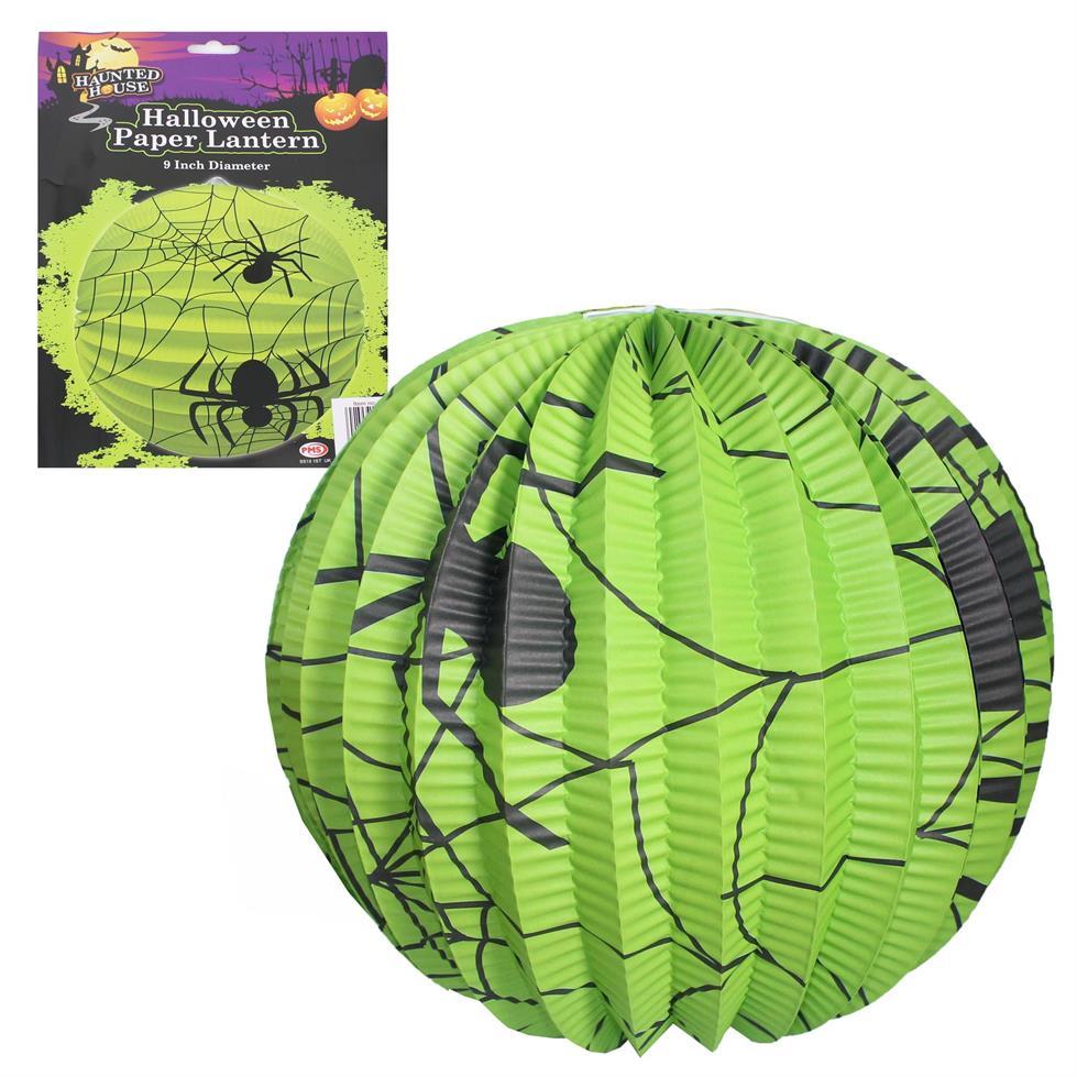 Halloween Party Decoration – 9 Paper Lantern – Spider/Pumpkin – Choose Design