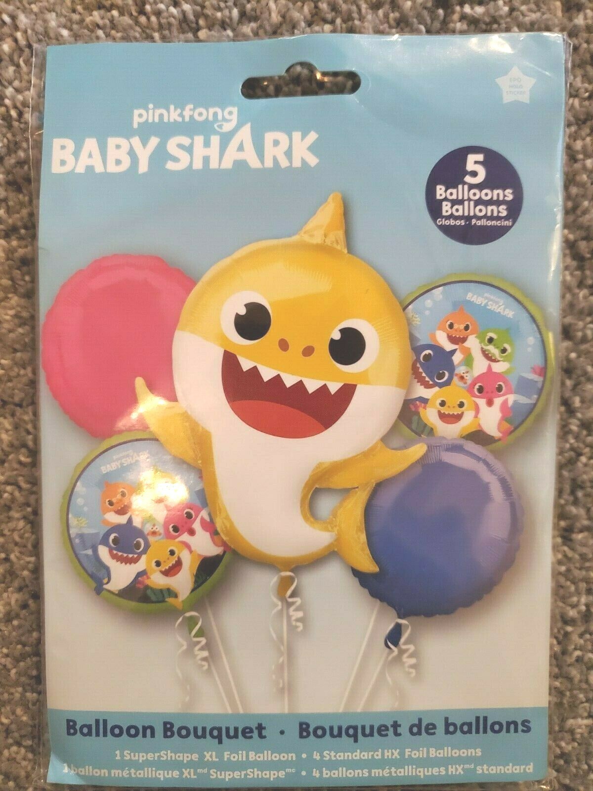 PinkFong Baby Shark Balloon Bouquet
