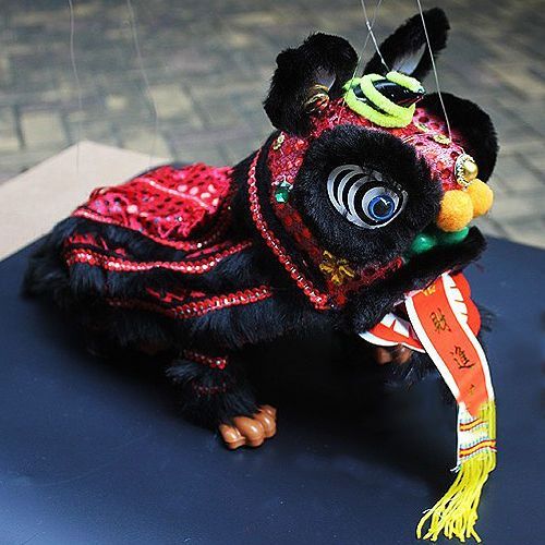 提线木偶狮子Puppet lion thread toy Chinese characteristics Folk traditional lion dance