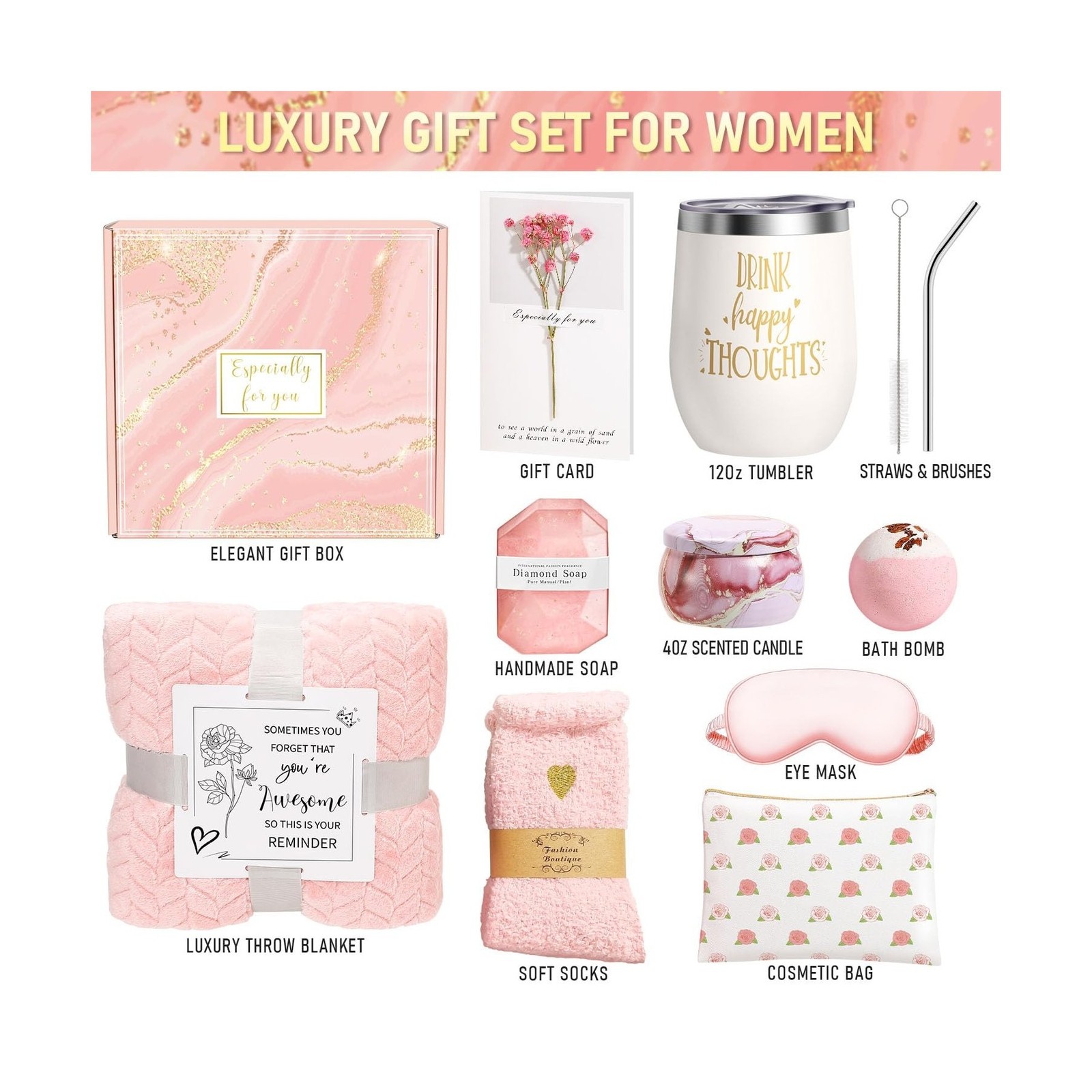 Happy Birthday Gifts for Women Self Care Gift, Relaxing Care Packag… Fast Ship