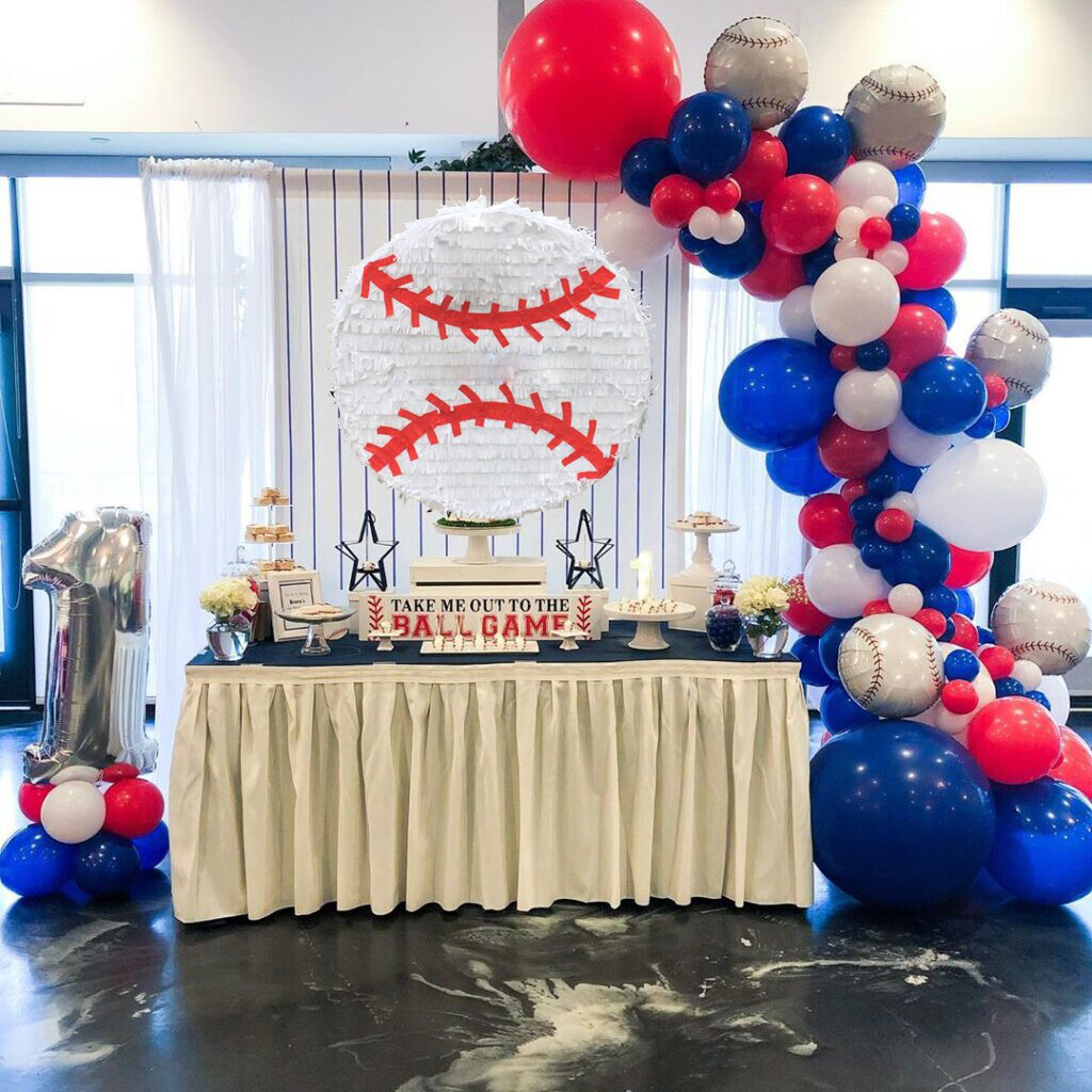 Baseball Pinata kids Piñata Party Pull String Hit Stick Birthday Decoration