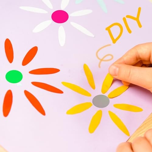 1″ Round Color Coding Circle Labels, 1000 per 1 Roll-1000PCS Fluorescent Pink