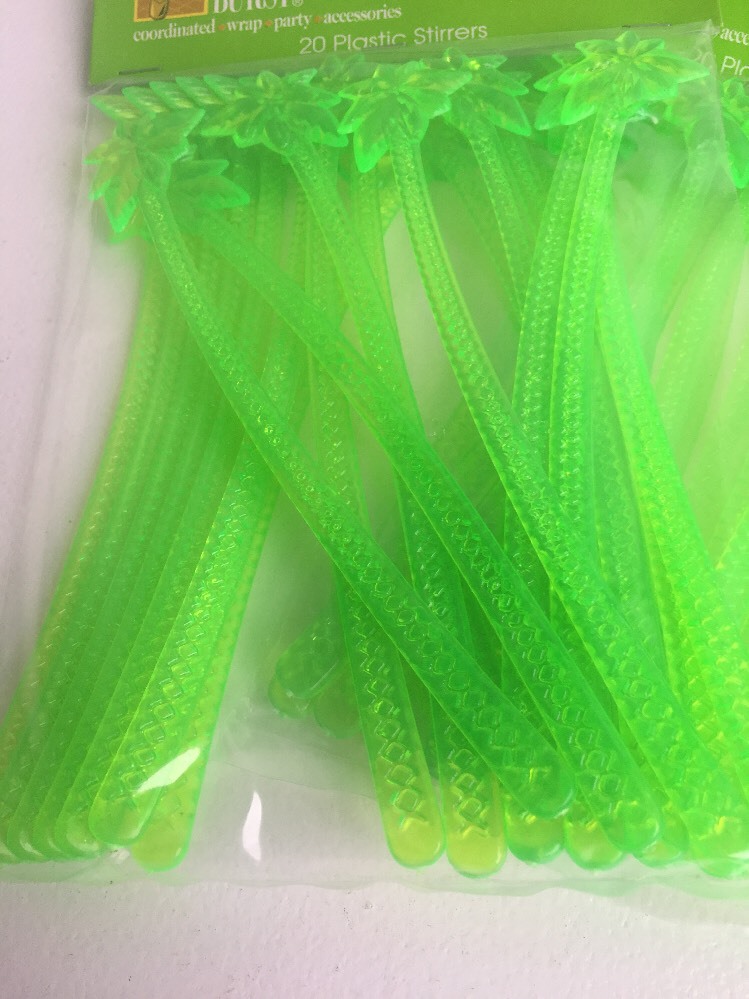 HUGE Lot Of 480 Palm Tree Drink Stirrers 5 3/4″ Long Swizzle Sticks Stir Sticks