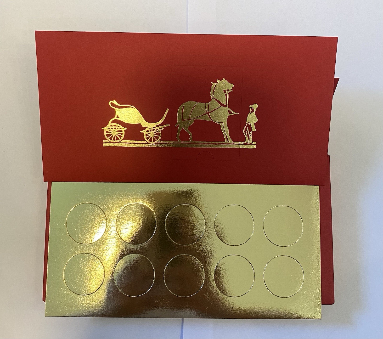 Authentic Hermes Limited Tiger Chinese New Year 2022 Red Envelopes Pack of 10
