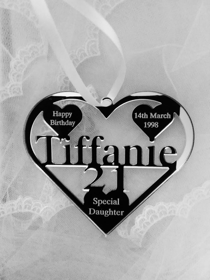 18TH BIRTHDAY 21ST GIFT, ANY NAME PERSONALISED , SPECIAL NEICE DAUGHTER