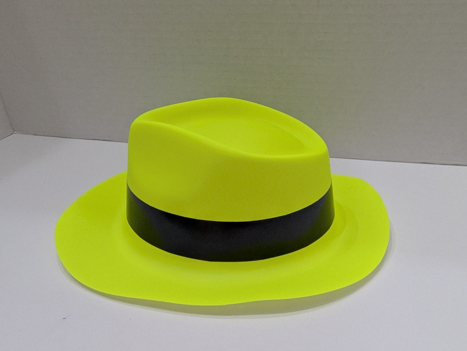 Set of 10 Neon Plastic Fedora Party Hats Glow Party 80’s Party
