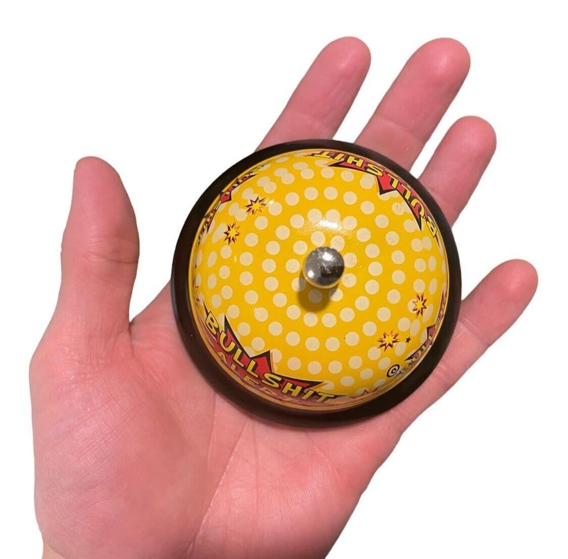 BULLSHIT ALERT BELL – Office Desk Toy – Gag Joke Bar Pub Man Cave Kitchen Room
