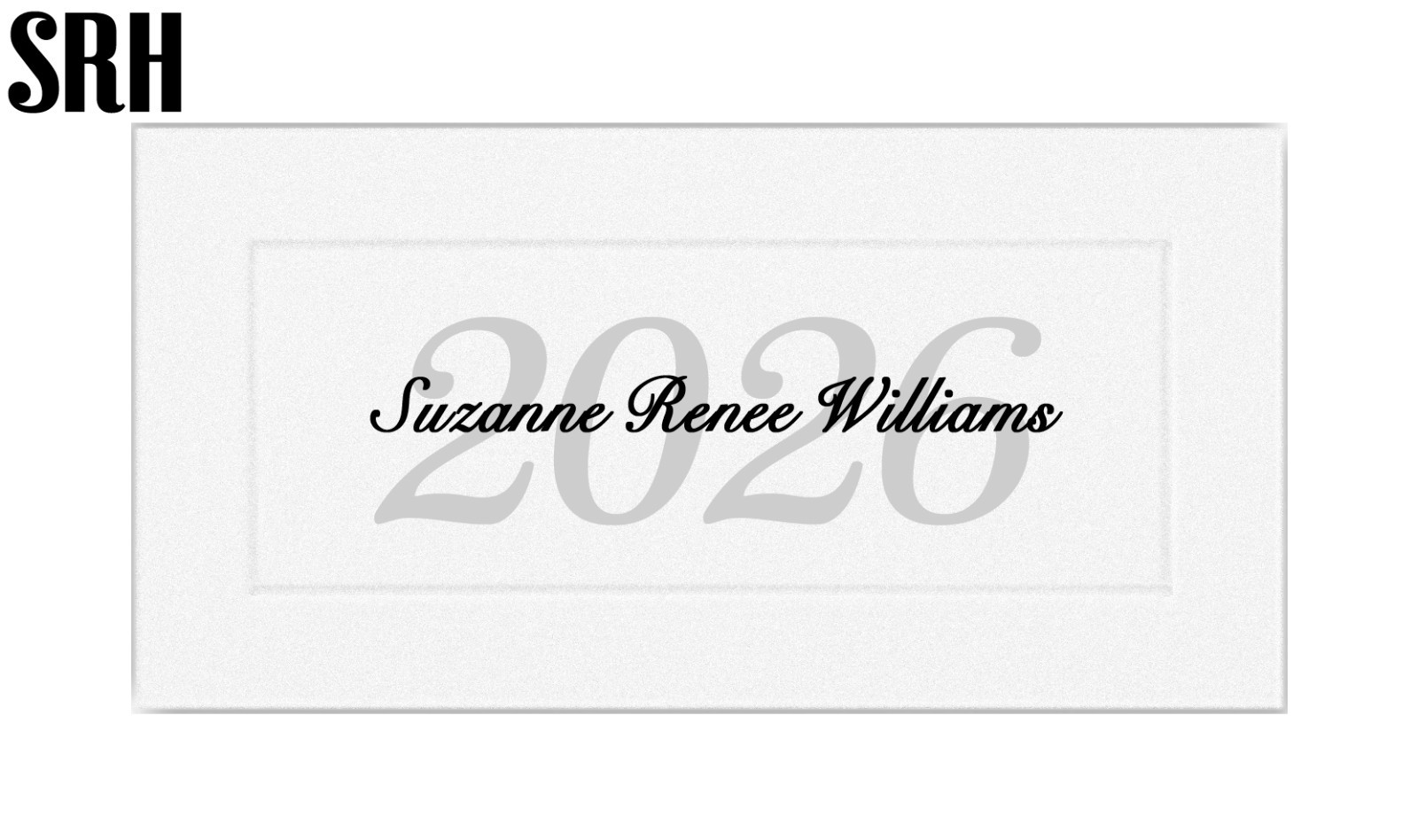 25 Premium Embossed Personal NAME CARDS, Class of 2024 Graduation Announcements