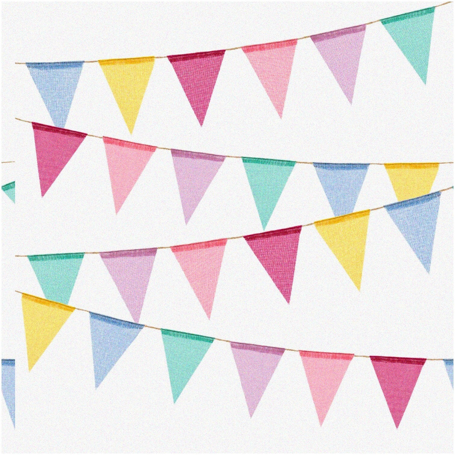 Multicolor Burlap Pennant Banner for Festivals and Parties