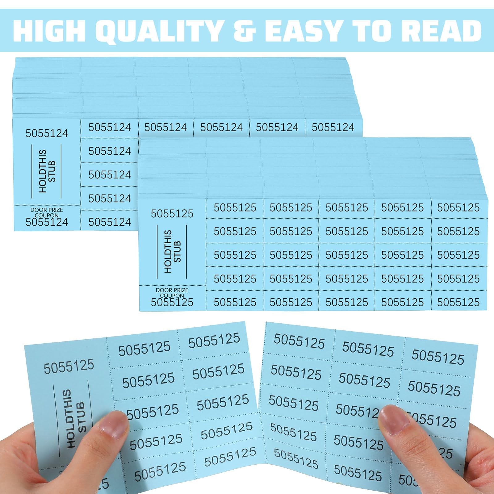 1000 Sheets 25 Bid Raffle Tickets – Chinese Auction Ticket Sheets for Silent …