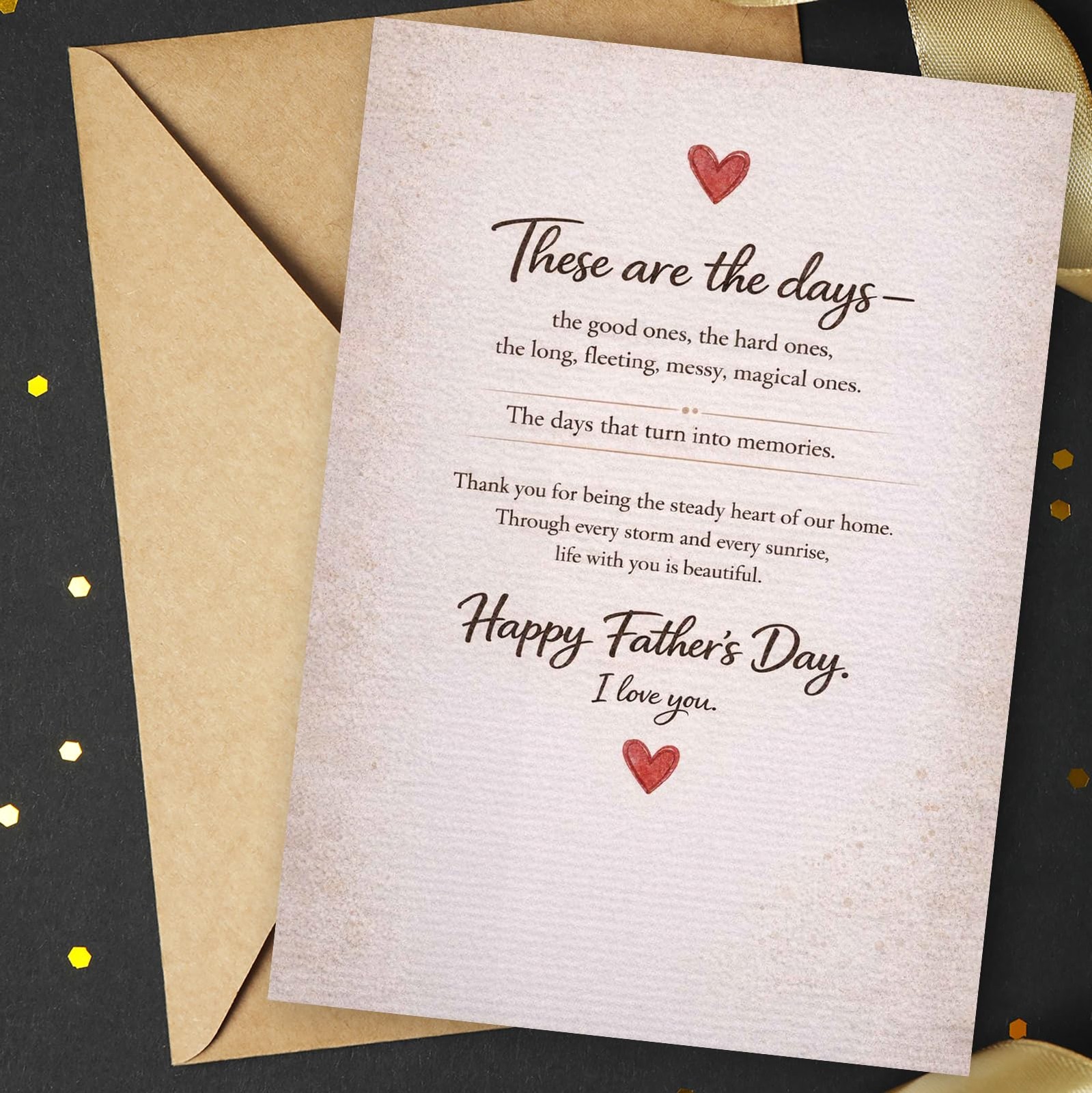 FeliBebe Fathers Day Card for Husband, Men, Romantic style02