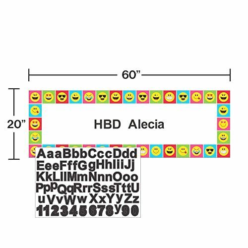 Creative Converting Show Your Emojions Giant Party Banner with Stickers