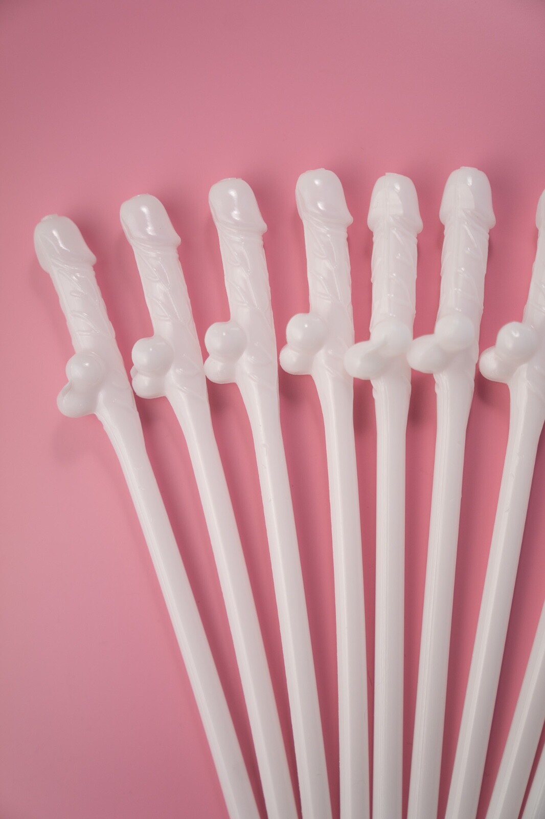 90 WHITE Bachelorette Party Penis Dick Drinking Straws