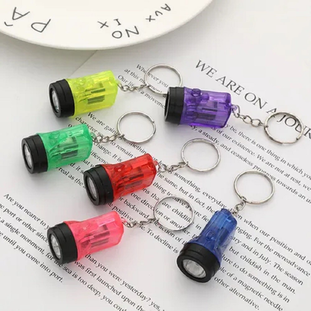 ( 252 ) FLASHLIGHT BULB – mini key chains – party wholesale lot ~ 21 dozen