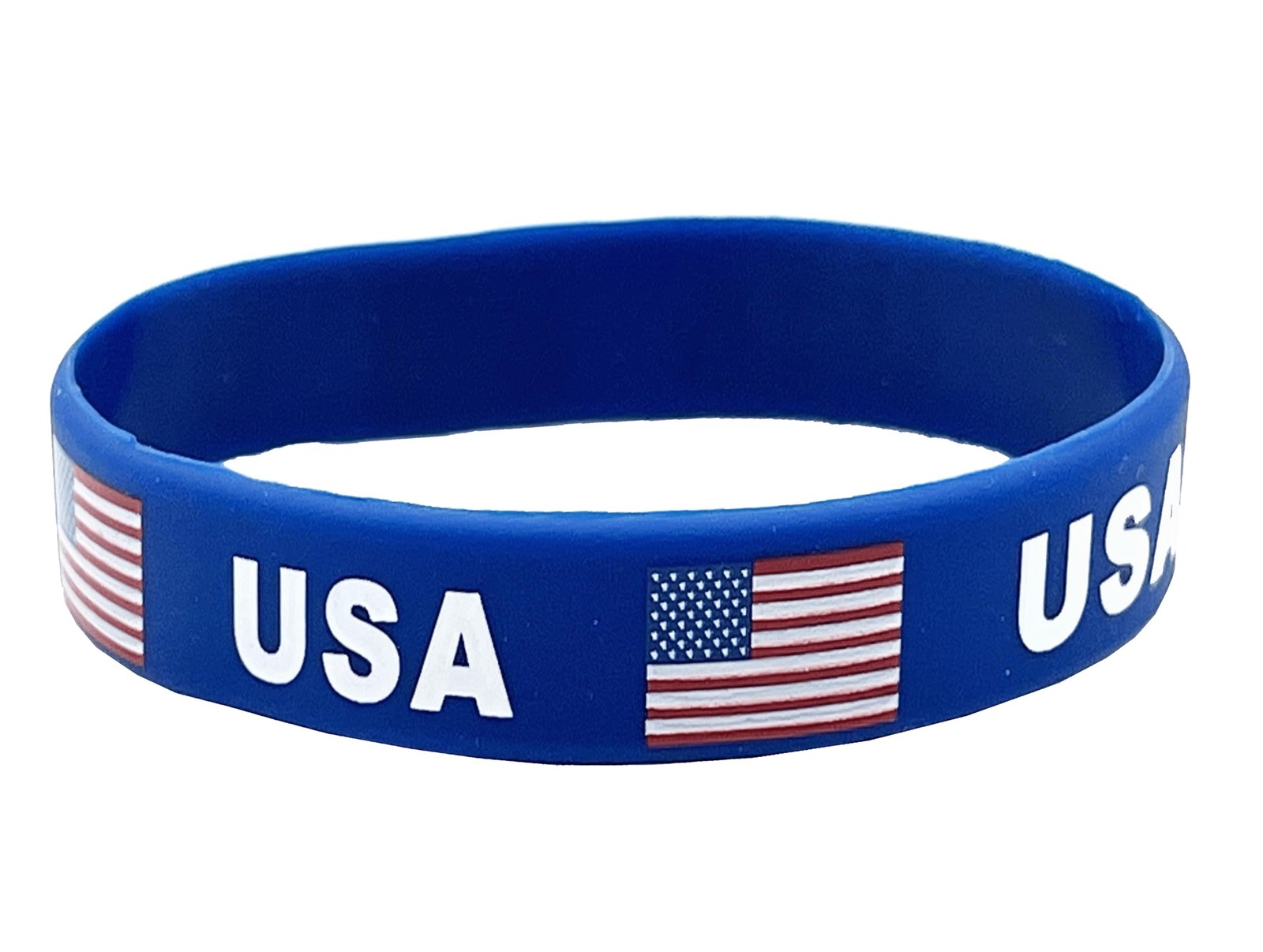 4 Pcs USA American Country Flag Rubber Bracelets, National Flag Silicone Brac…