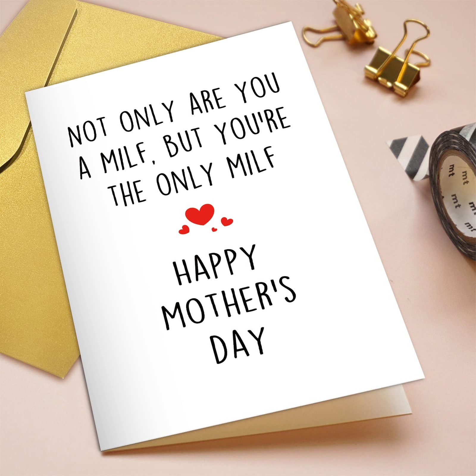 Qiliji Naughty Mother’s Day Card for Wife from 8 inches x 5.3 inches, #14