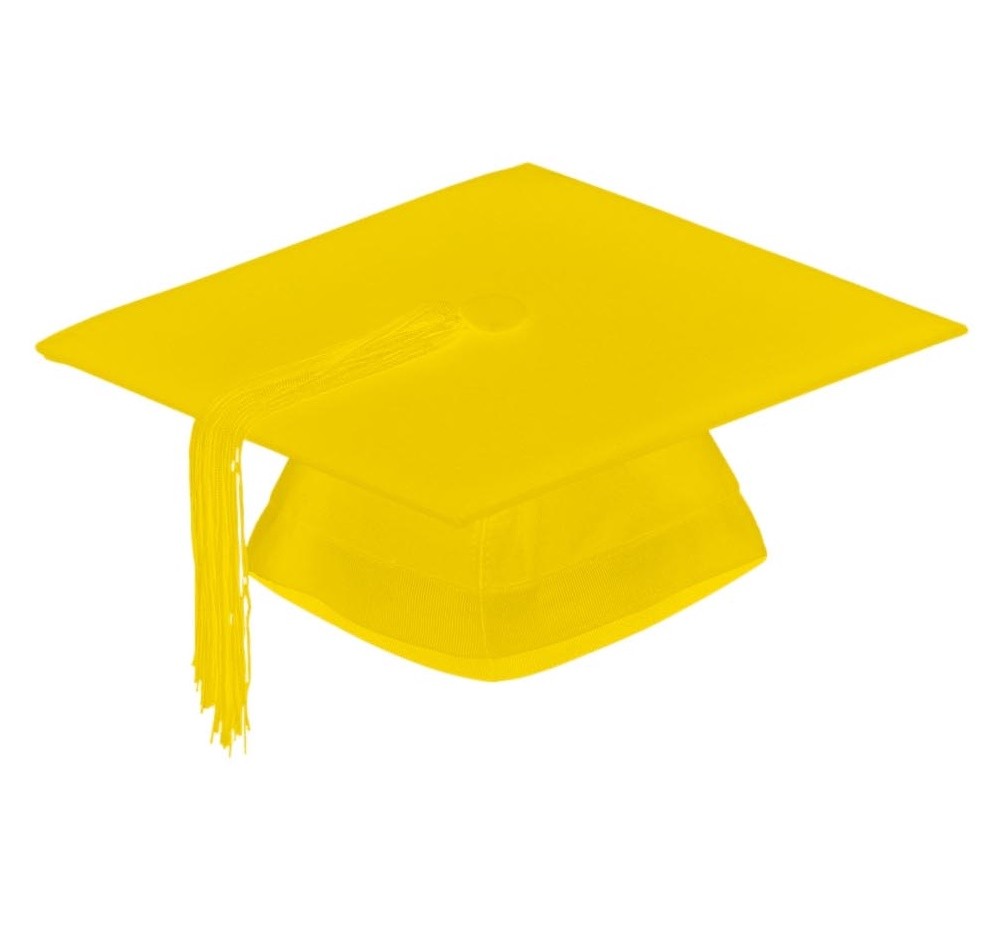 Graduation Mortarboard – Master’s Fitted Cap Colour Hat Academic Gown Accessory
