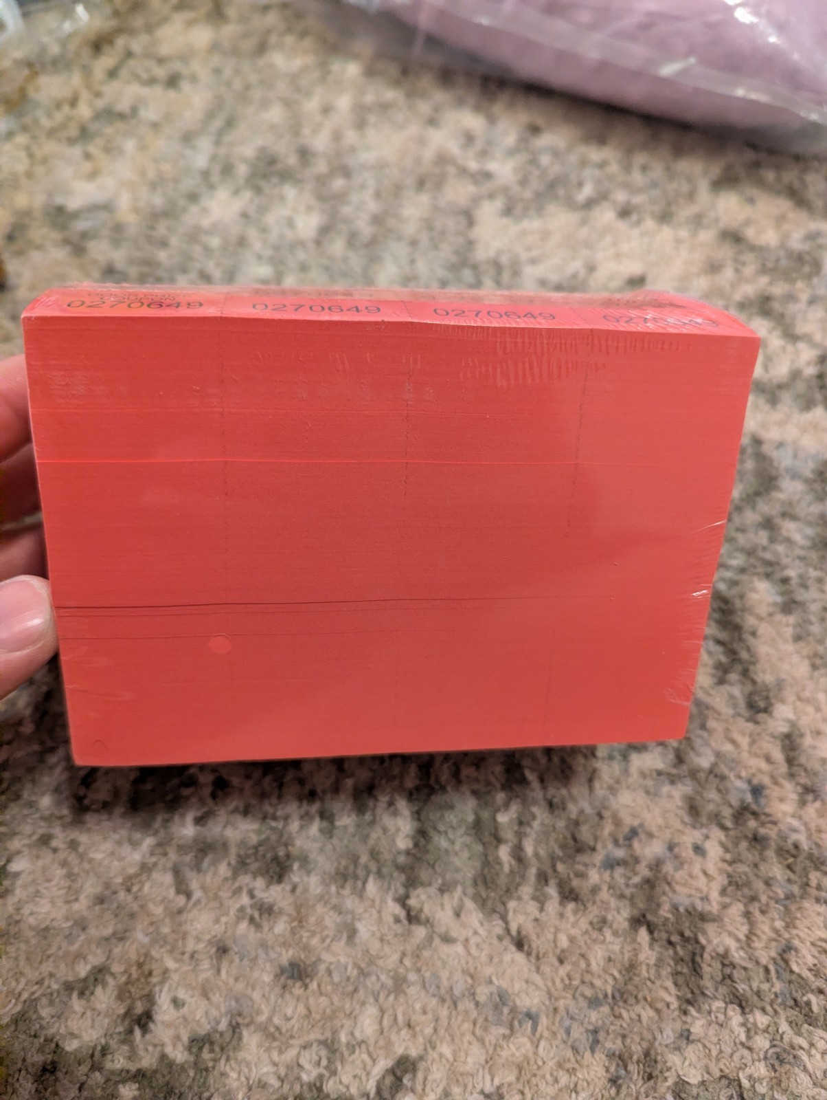 504 Sheets 15 Bid Raffle Ticket Chinese Auction Numbered Red Event Tags
