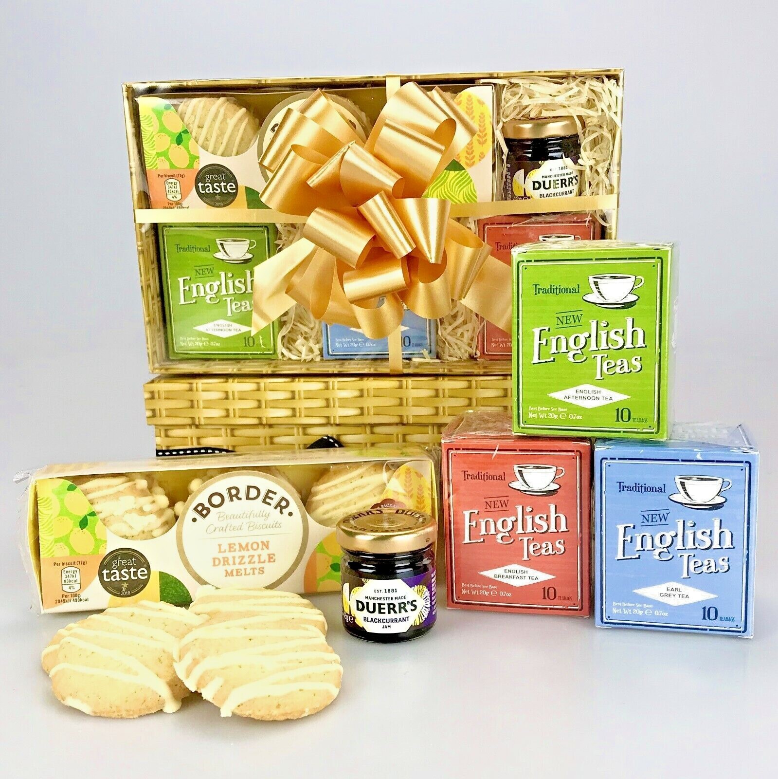 Tea Lovers Food Hamper Box Selection Biscuits Thank Get Well Fathers Day Dad