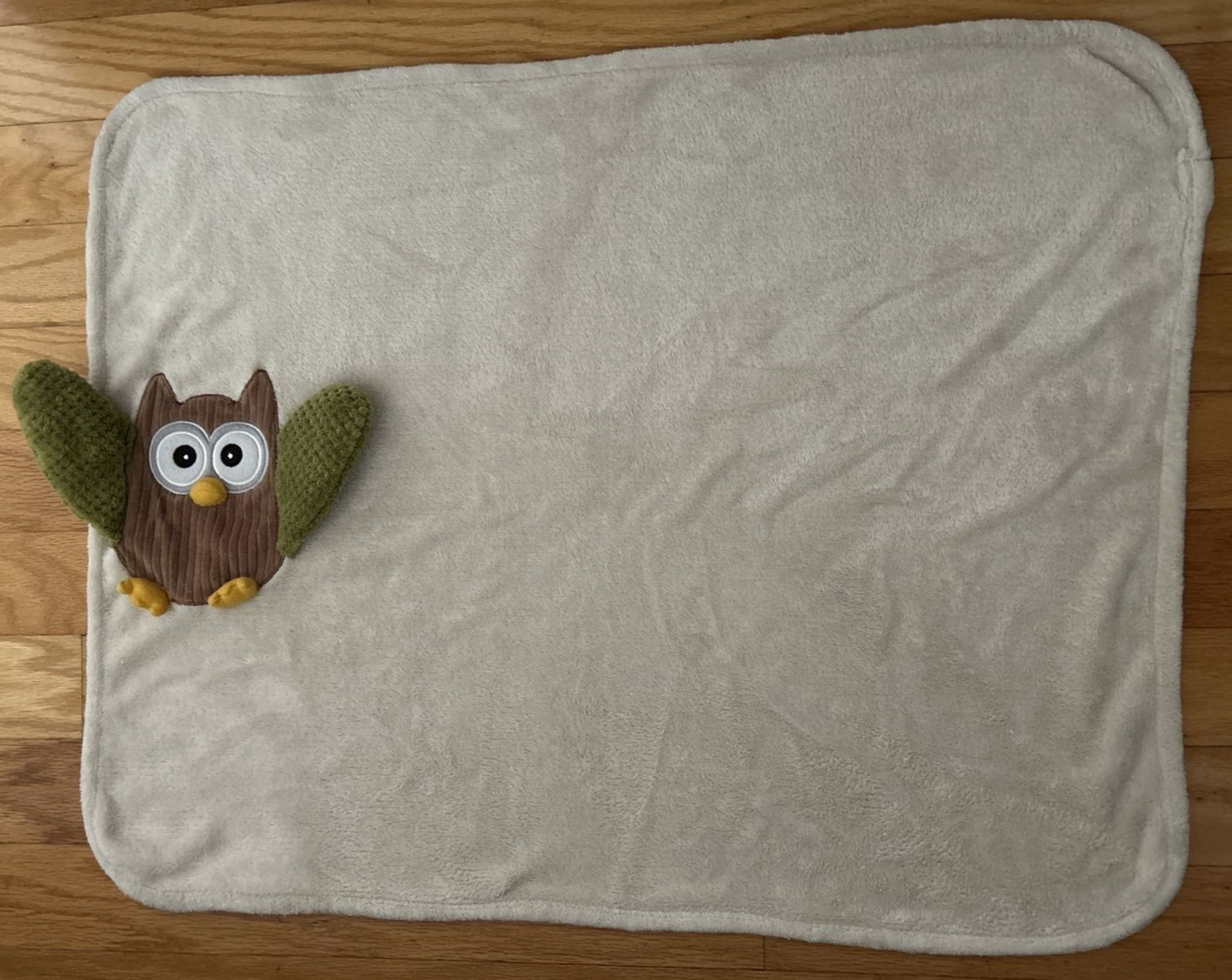 Baby Aspen My Little Night OWL Plush Velour Baby Blanket Lovey Unisex 31″ x 23″