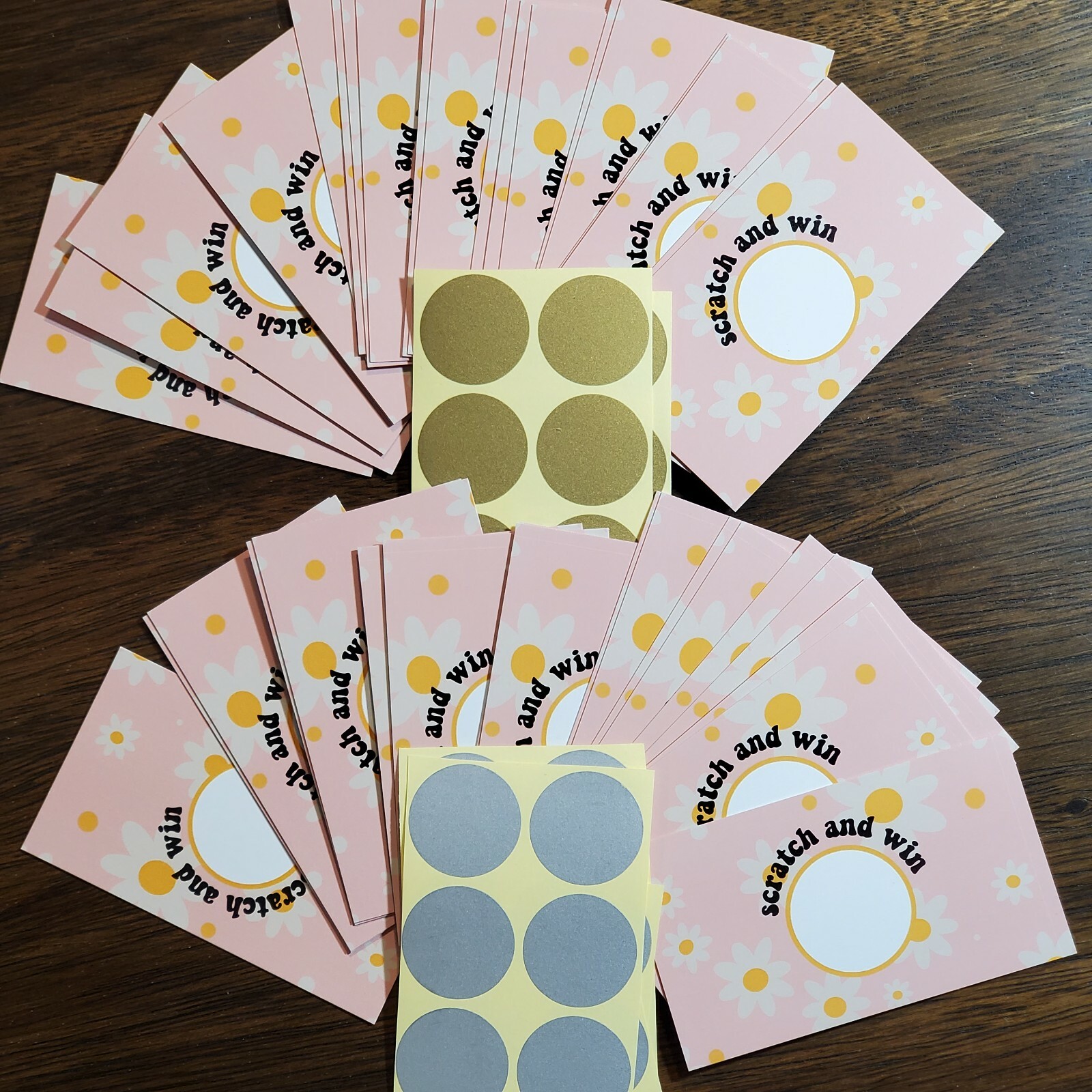 Gender Reveal-Birthday Party-Babyshower Bundle – Goodie Bags, Scratch & Win Card