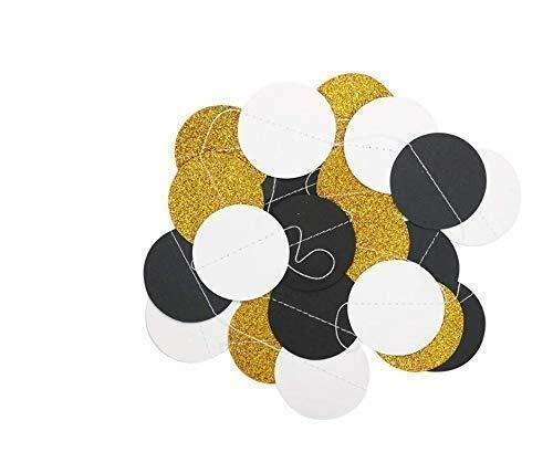 Bipra 85 Pieces Black & Gold Party Decorations – Includes Happy Birthday Banner