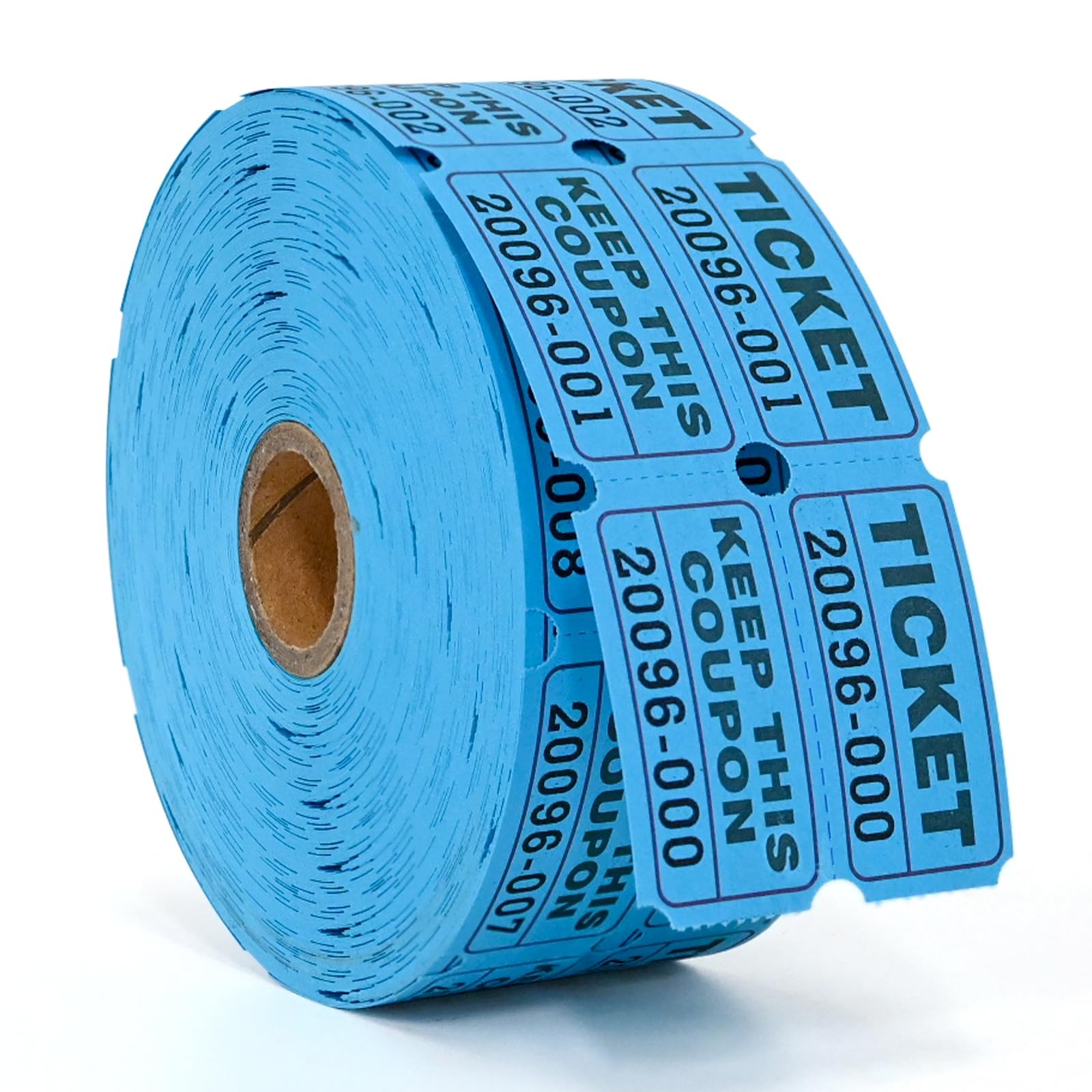 1000 Pairs Raffle Tickets Roll Double Stub Numbered 2000pcs for Drawing Carnival