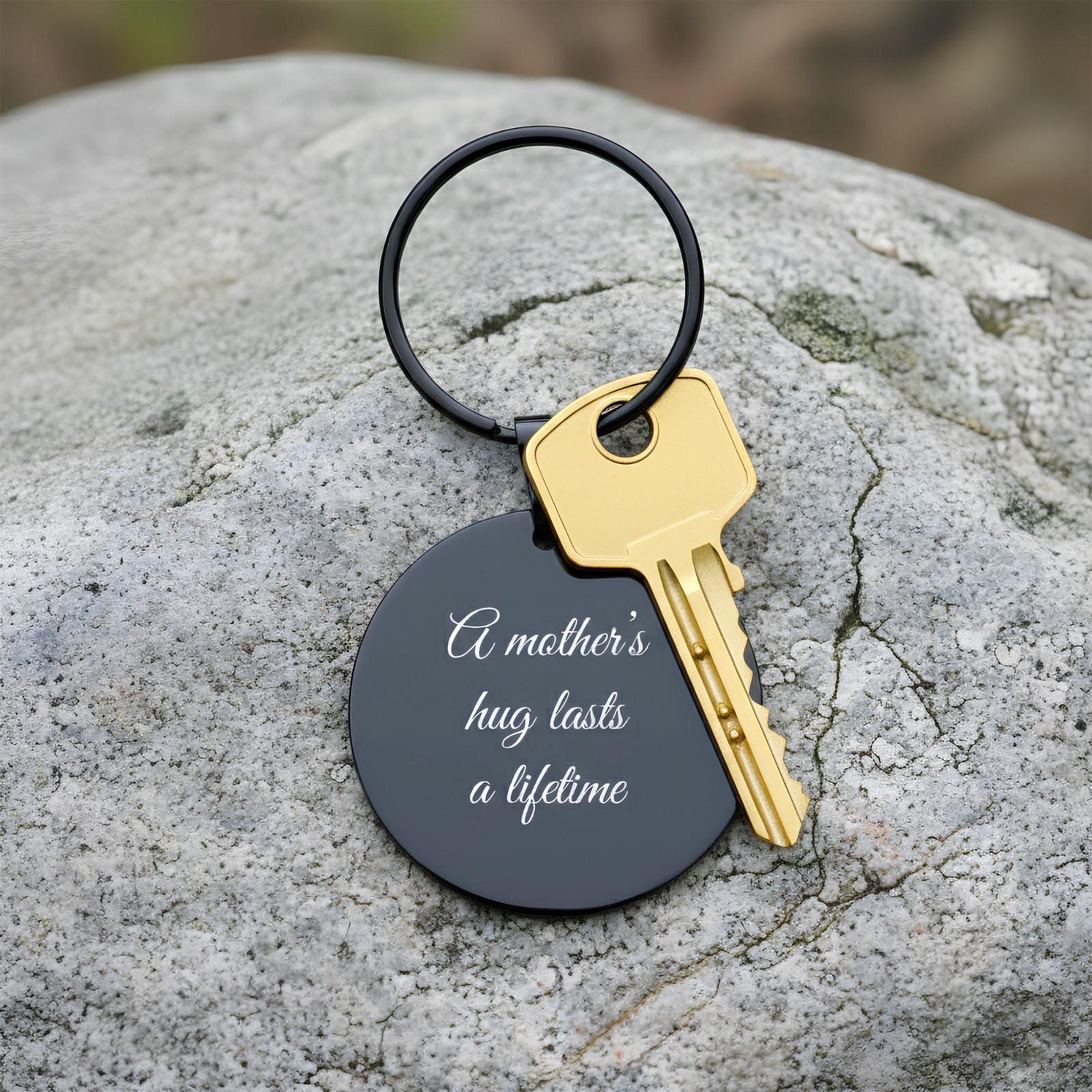 Personalised Engraved Keyring, Custom Photo Keychain Gift For Mum, Dad, Him, Her