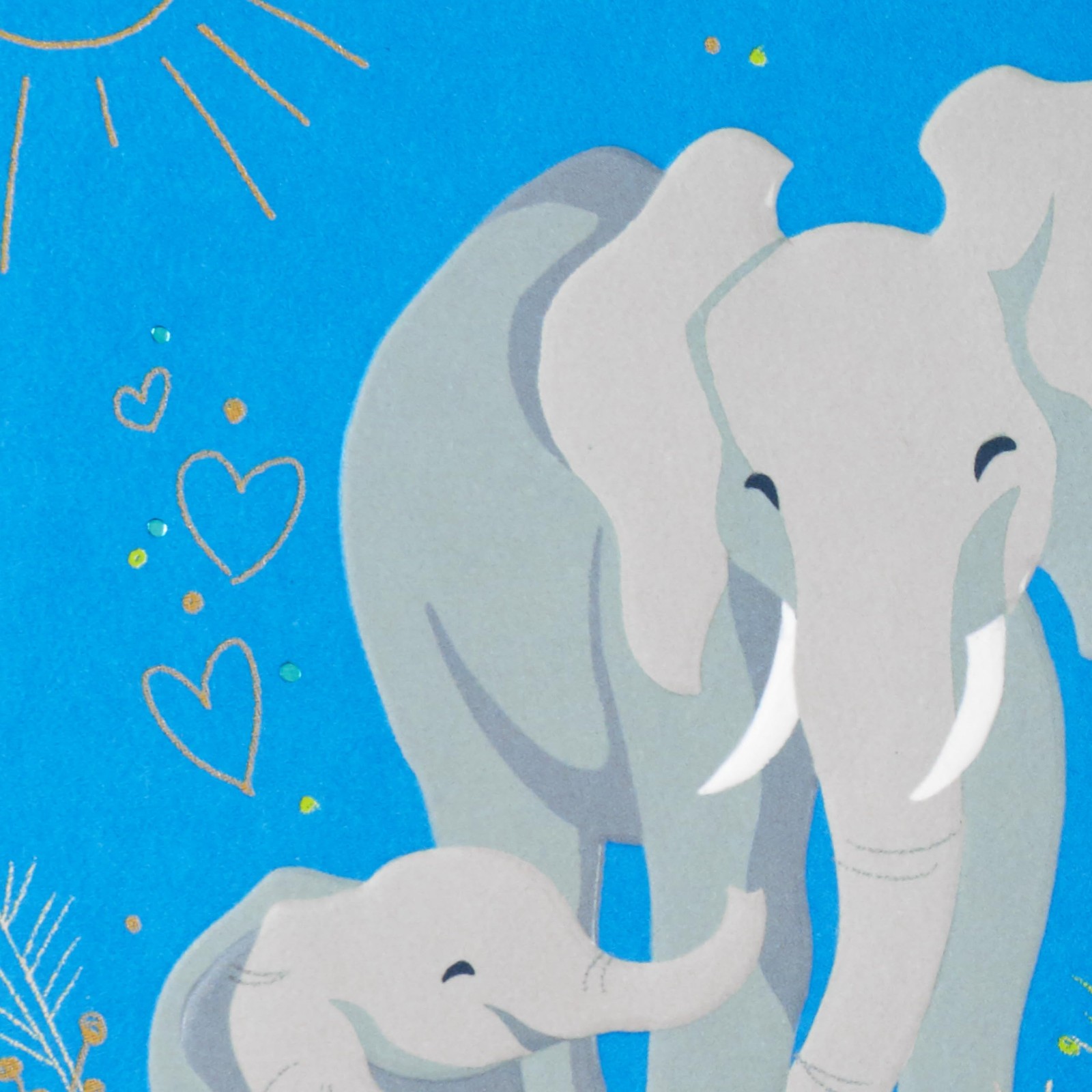 Hallmark 1st Father’s Day Card (Elephants) 5 x 7.2 inches,