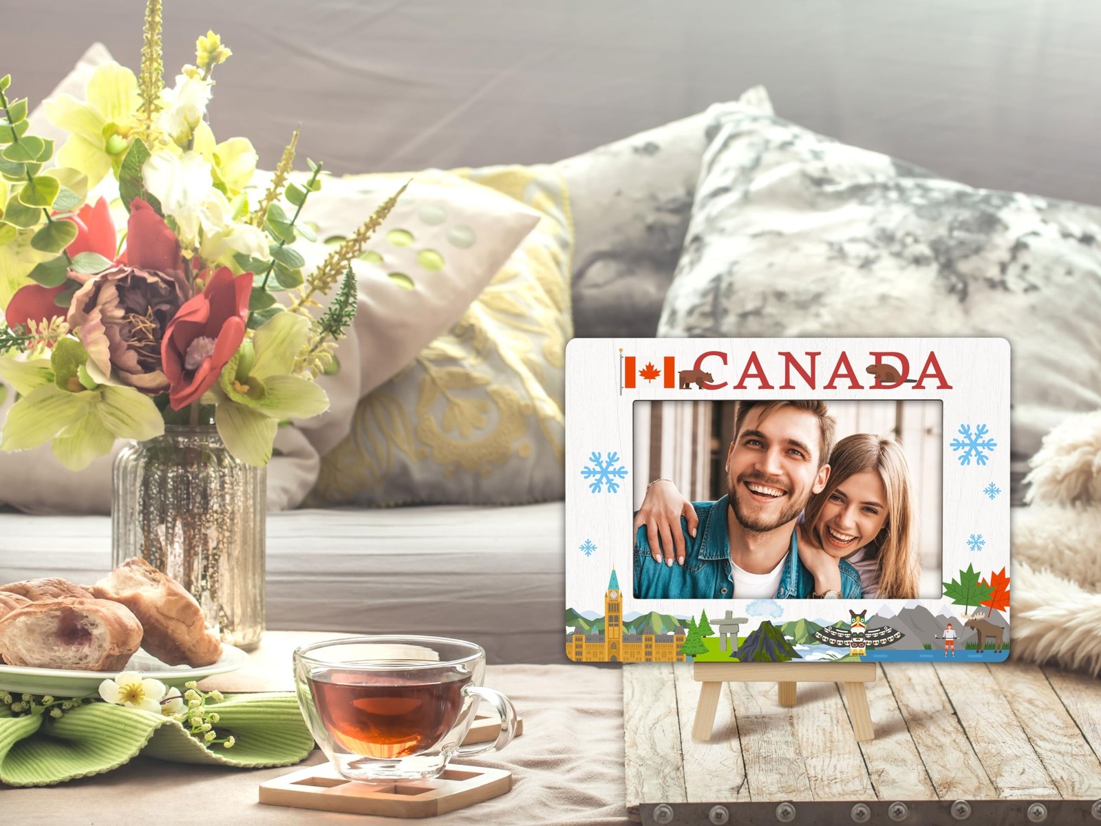 Canada Picture Frame, Travel Gift for Newlyweds, Couples, Wife, Girlfriends -…