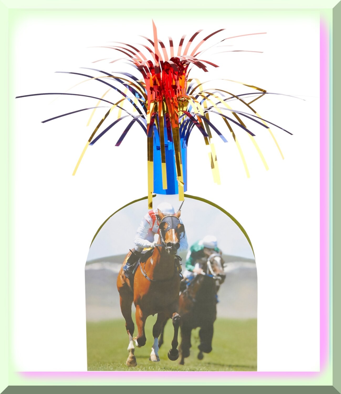 Derby Day Horse Racing Tabletop Centerpiece