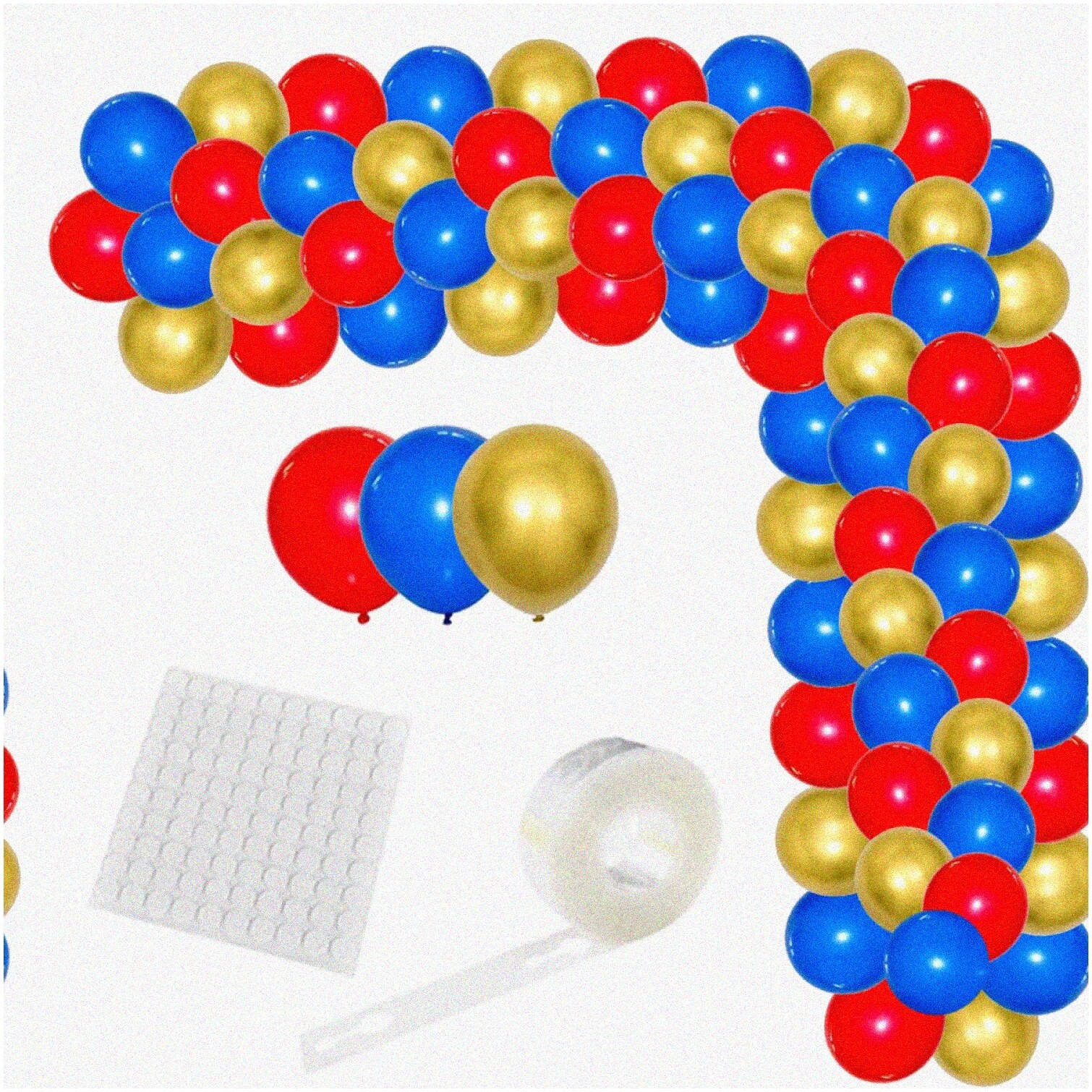 Nautical Spider Hero Balloon Garland Kit 109 Pieces