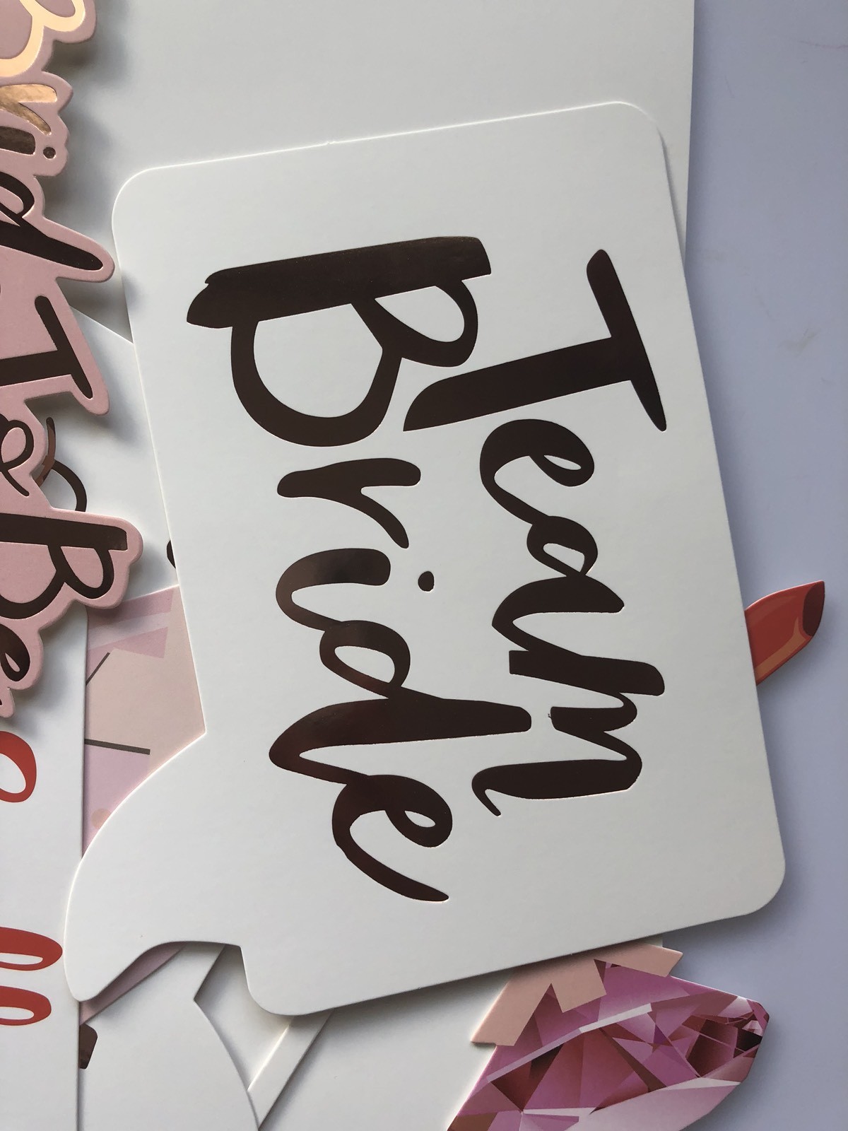 Bride to be Hens Night Party Bachelorette Selfie Photo Booth Prop Game Pink Sign