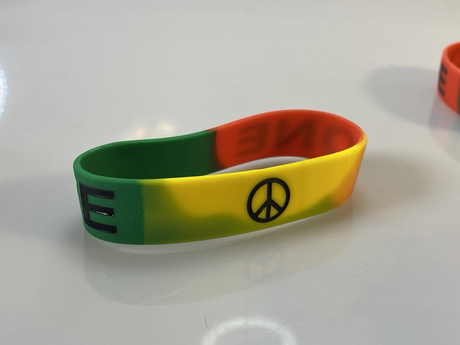 One Love ☮️ Multi Color Silicone Wristbands 48 Pack *New*