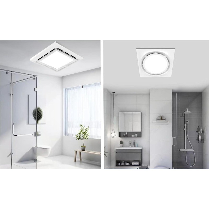 Bathroom Exhaust Fan with LED Light Ceiling Mount Ventilation Fan 118 CFM 1.0 So