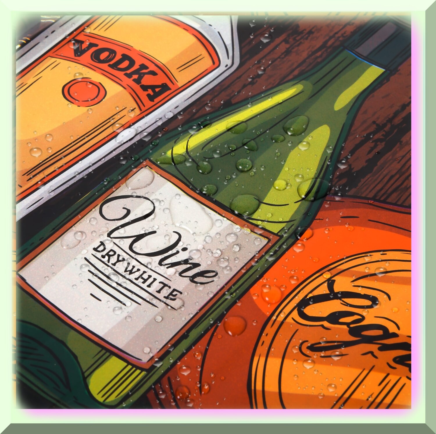 Whiskey Theme Party Table Covers Set 86.6×51.2 inches
