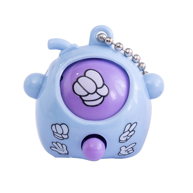 Engaging Rock Paper Scissor Keychain Toy For Office Creative Play And Social Fun