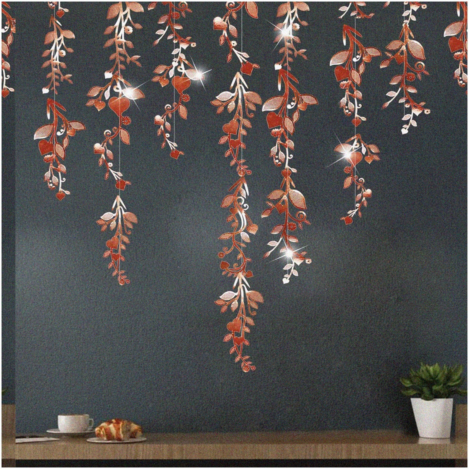 Rose Gold Leaf Decorations for Celebrations