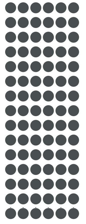 1/2″ Dark Grey Gray Dots Round Vinyl Color Code Inventory Stickers Half Inch Dot