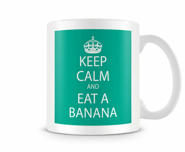 Keep Calm And Eat A Banana – Funny Healthy Gift Mug